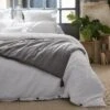 Edredon Gaze De Coton (90 X 200 Cm) Gaïa Gris Granit