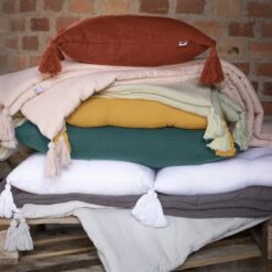 Edredon Gaze De Coton (90 X 200 Cm) Gaïa Terracotta 4 Edredon Gaze De Coton (90 X 200 Cm) Gaïa Terracotta -Eminza edredon gaze de coton 90 x 200 cm ga a terracotta 91750 1636104466