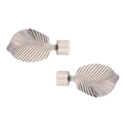 Lot De 2 Embouts Tringle (D20 Mm) Jim Exotica Argent