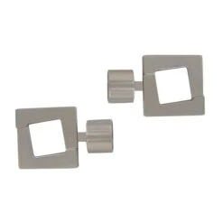 Lot De 2 Embouts Tringle (D28 Mm) Lino Upper East Side Argent Mat