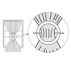 Embrasse Rideau Suzon Gris Anthracite -Eminza embrasse suzon gris anthracite 98360 1667918675