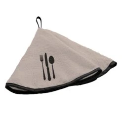 Essuie-main éponge Couverts Beige