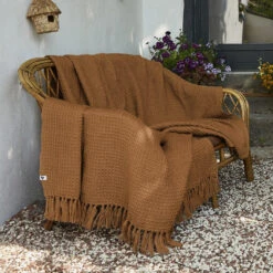 Plaid Canapé Matière Recyclée (220 Cm) Gabin Camel