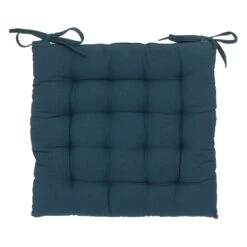 Coussin De Chaise Carré Anjali Bleu