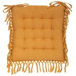 Coussin De Chaise Minos Jaune Ocre