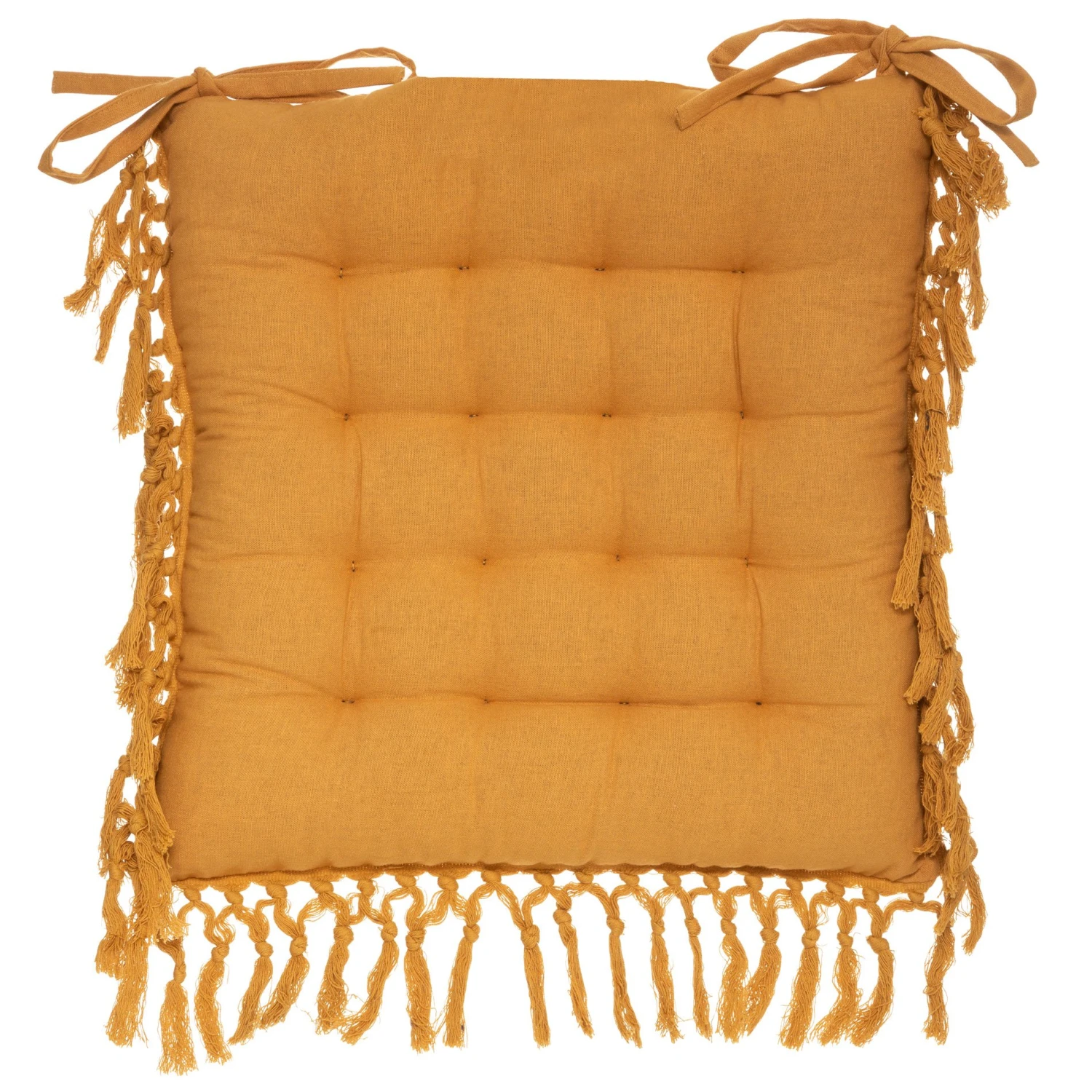 Coussin de chaise Minos Jaune ocre Coussin De Chaise Minos Jaune Ocre -Eminza galette chaise macra oc 40x40 l 40 x p 40 x h 5 cm 104792 1626870101
