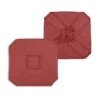 Galette De Chaise Carrée à Rabats Béa Rouge Carmin