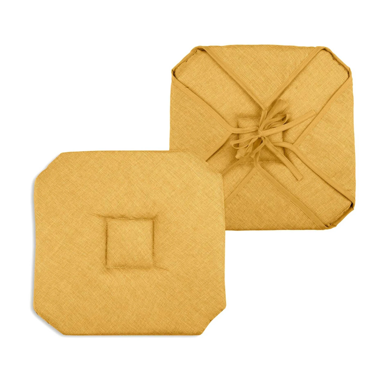 Galette de chaise carrée à rabats Béa Camel Galette De Chaise Carrée à Rabats Béa Camel -Eminza galette de chaise bea camel 65944 1651751199