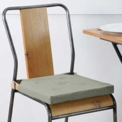 Galette De Chaise Scratch Duo Vert Kaki
