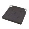 Galette De Chaise Scratch Carrée Duo Gris Anthracite