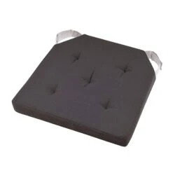 Galette De Chaise Scratch Carrée Duo Gris Anthracite