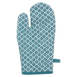 Gant Et Manique Tikal Bleu Canard -Eminza gant manique imp ctn tikal manique l 20 x p 1 x h 20 cm gant l 32 x p 1 x h 20 cm bleu canard 111482 1639651642