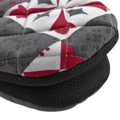 Gant Pince Crédence Rouge 2 Gant Pince Crédence Rouge -Eminza gant pince 24 5 x 14 5 cm polycoton imprime neoprene credence 114326 1643123795