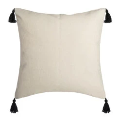 Housse De Coussin Carrée (40 Cm) Rayur Perle Jaune Ocre 4 Housse De Coussin Carrée (40 Cm) Rayur Perle Jaune Ocre -Eminza housse cous rayur perle 40x40 67967 4