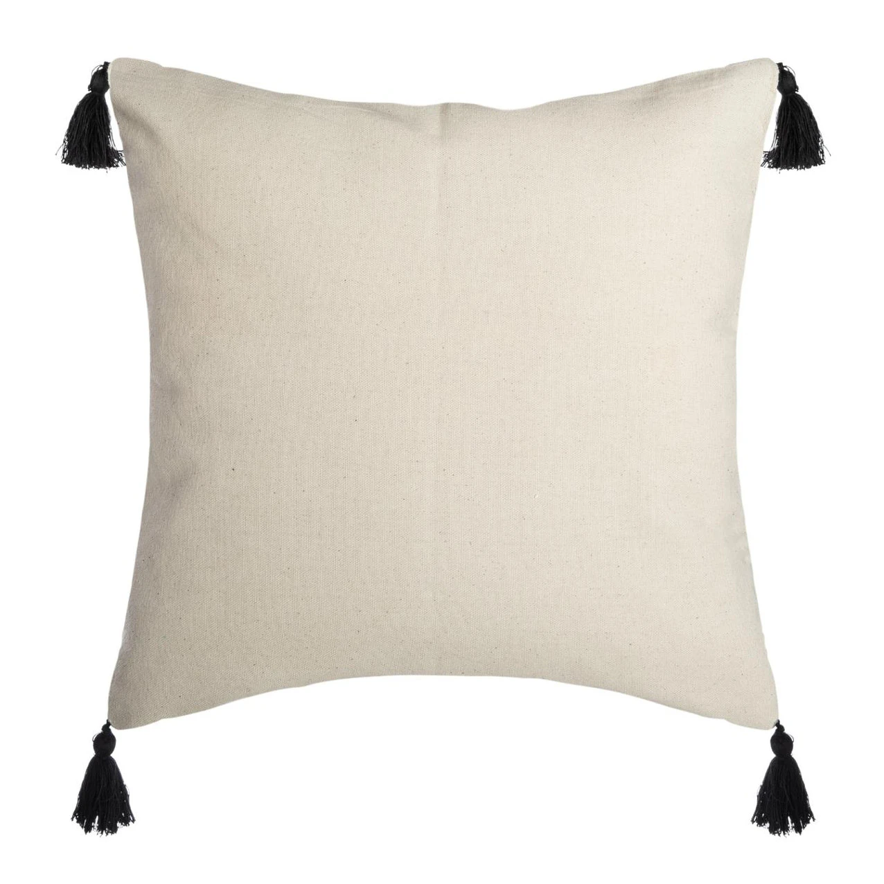 Housse de coussin carrée (40 cm) Rayur Perle Jaune ocre Housse De Coussin Carrée (40 Cm) Rayur Perle Jaune Ocre -Eminza housse cous rayur perle 40x40 67967 4