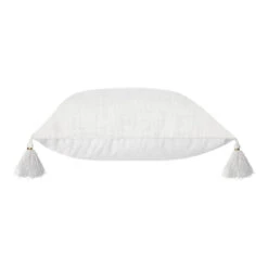 Housse De Coussin Carrée (40 Cm) Slub Blanche -Eminza housse cous slub blc 40x40 63788 2