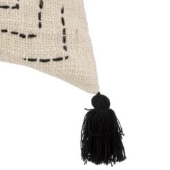 Housse De Coussin Carrée Coton (40 Cm) Stitch Beige -Eminza housse cous slub stitch 40x40 130696 1690536590