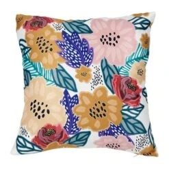 Housse De Coussin Carrée (40 Cm) Flowers Multicolore