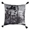 Housse De Coussin Carrée (40 Cm) Ombrages Noire