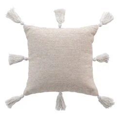 Housse De Coussin Carrée (40 Cm) Ines Beige