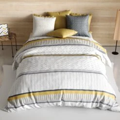 Housse De Couette Et Deux Taies Coton (240 Cm) Gosipi Blanche 2 Housse De Couette Et Deux Taies Coton (240 Cm) Gosipi Blanche -Eminza housse de couette et deux taies coton 240 cm gosipi blanche 124069 1668673781