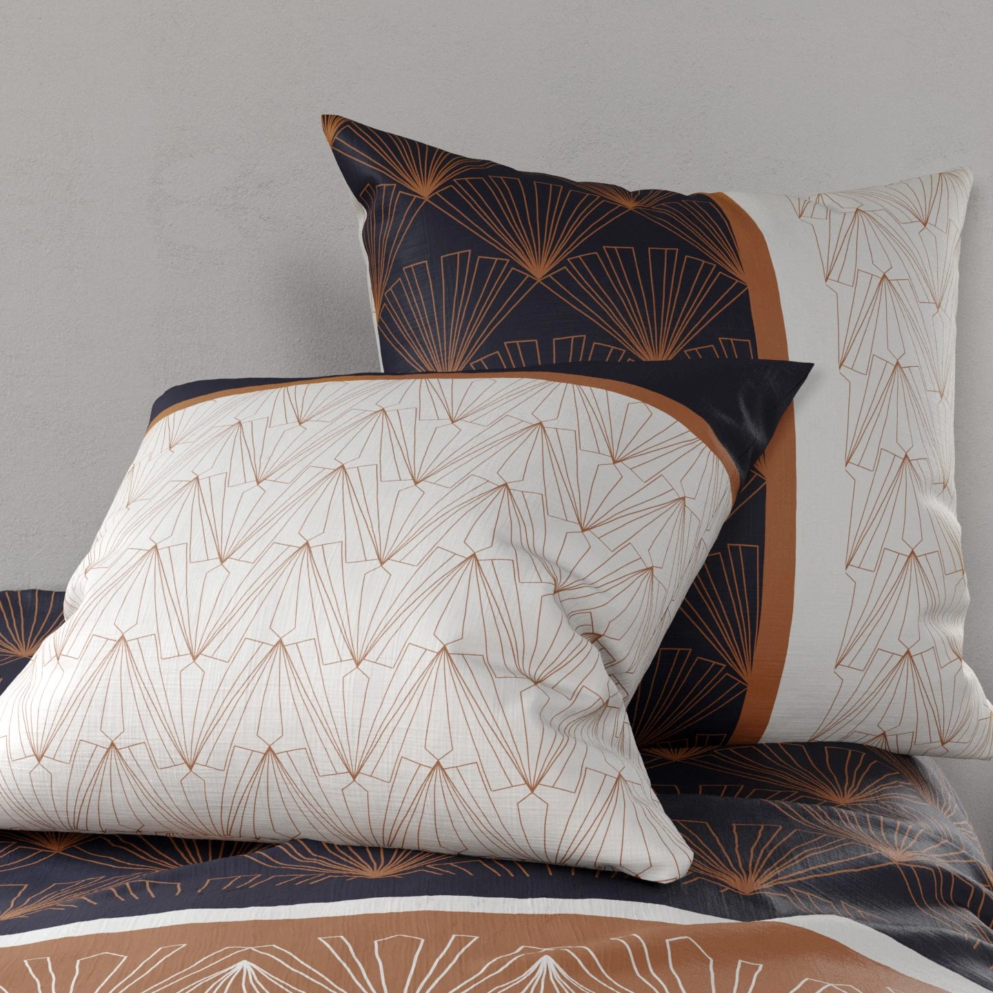 Housse de couette et deux taies coton (240 cm) Toffee Beige Housse De Couette Et Deux Taies Coton (240 Cm) Toffee Beige -Eminza housse de couette et deux taies coton 240 cm toffee beige 124234 1675330625