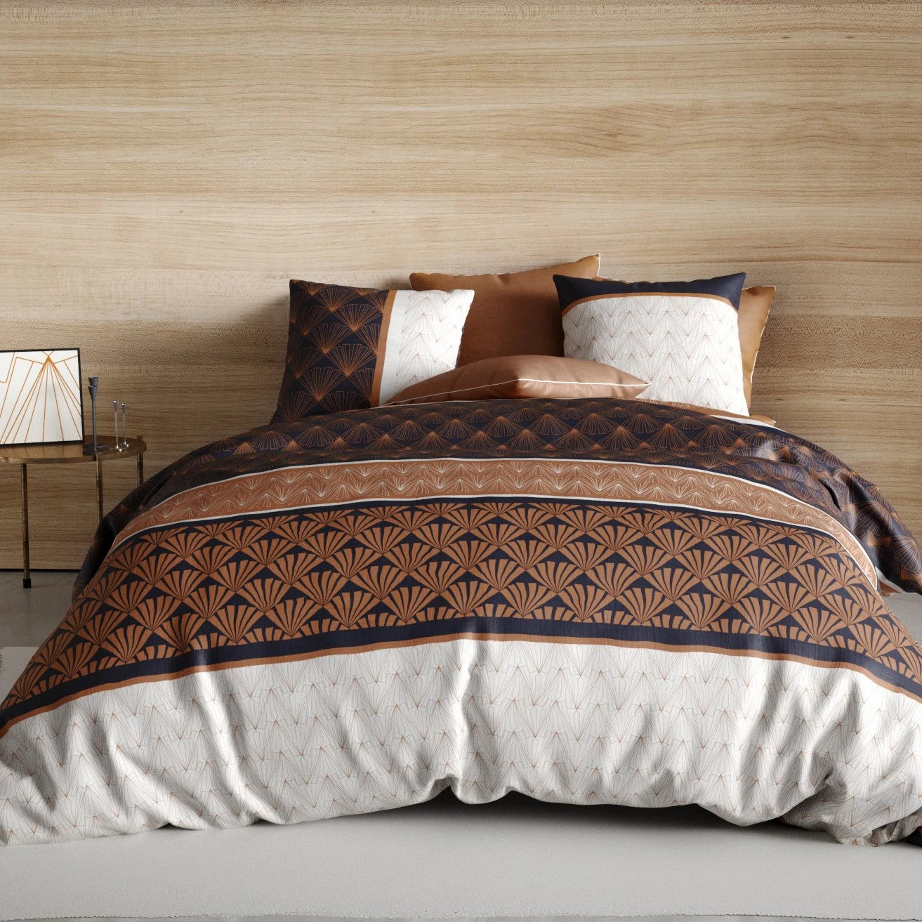 Housse de couette et deux taies coton (240 cm) Toffee Beige Housse De Couette Et Deux Taies Coton (240 Cm) Toffee Beige -Eminza housse de couette et deux taies coton 240 cm toffee beige 124234 1675330632