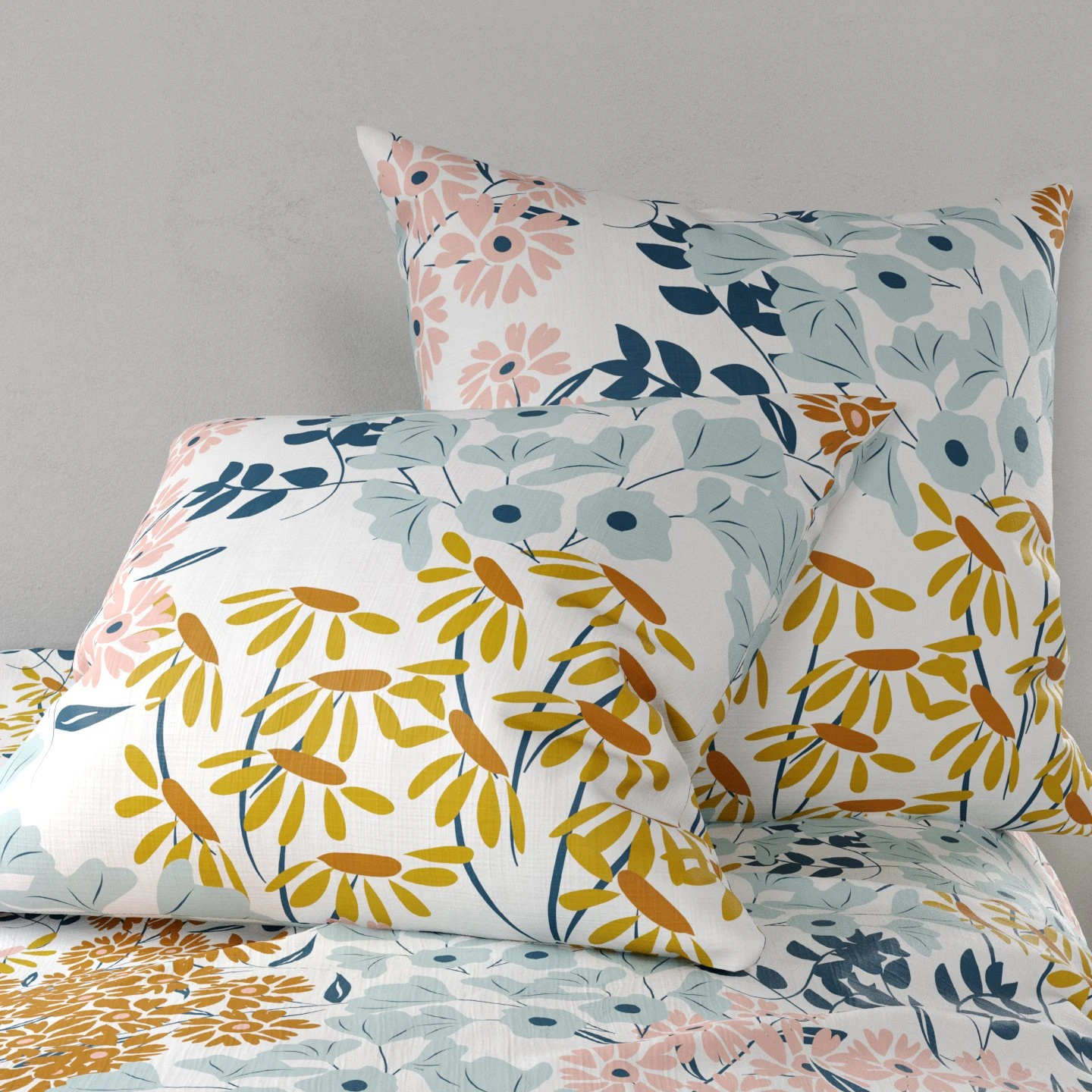 Housse de couette et deux taies coton (260 cm) Kahana Multicolore Housse De Couette Et Deux Taies Coton (260 Cm) Kahana Multicolore -Eminza housse de couette et deux taies coton 260 cm kahana multicolore 124147 1668679426