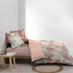 Housse De Couette Et Deux Taies Coton (260 Cm) Sweet Poesy Rose -Eminza housse de couette et deux taies coton 260 cm sweet poesy rose 114065 1642159139