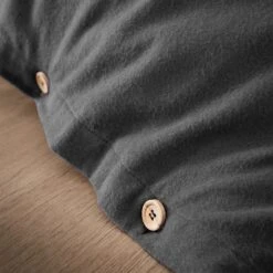 Housse De Couette Flanelle De Coton (140 Cm) Théa Gris Anthracite 2 Housse De Couette Flanelle De Coton (140 Cm) Théa Gris Anthracite -Eminza housse de couette flanelle de coton 140 cm th a gris anthracite 122512 1664186607