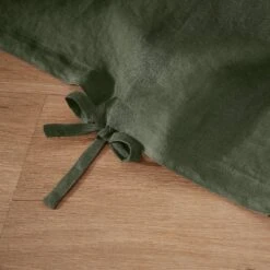 Housse De Couette Lin Lavé (260 Cm) Louise Vert Romarin -Eminza housse de couette lin lav 260 cm louise vert romarin 122662 1663577160