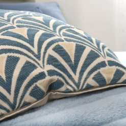 Housse De Coussin Carrée (40 Cm) Dory Bleue -Eminza housse de coussin 40 cm dory bleue 74414 1580476757