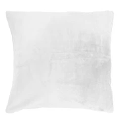 Housse De Coussin Carrée (40 Cm) Doudou Blanche