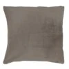 Housse De Coussin Carrée (40 Cm) Doudou Taupe Foncé