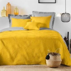 Housse De Coussin (40 Cm) Palombine Jaune Ocre -Eminza housse de coussin 40 cm palombine jaune ocre 131287 1695220395