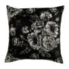 Housse De Coussin Carrée (40 Cm) Rose Noire