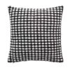 Housse De Coussin Carrée Coton (40 Cm) Greta Noire
