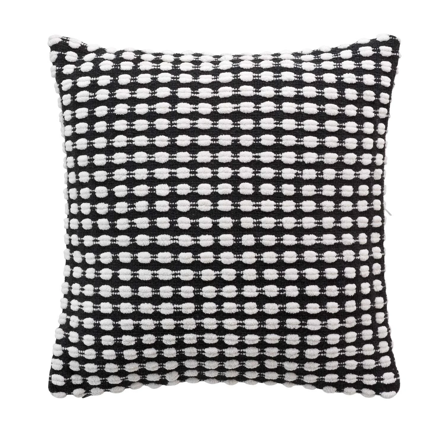 Housse de coussin carrée coton (40 cm) Greta Noire Housse De Coussin Carrée Coton (40 Cm) Greta Noire -Eminza housse de coussin encart 40 x 40 cm coton fils chenille greta noir 130396 1690294658