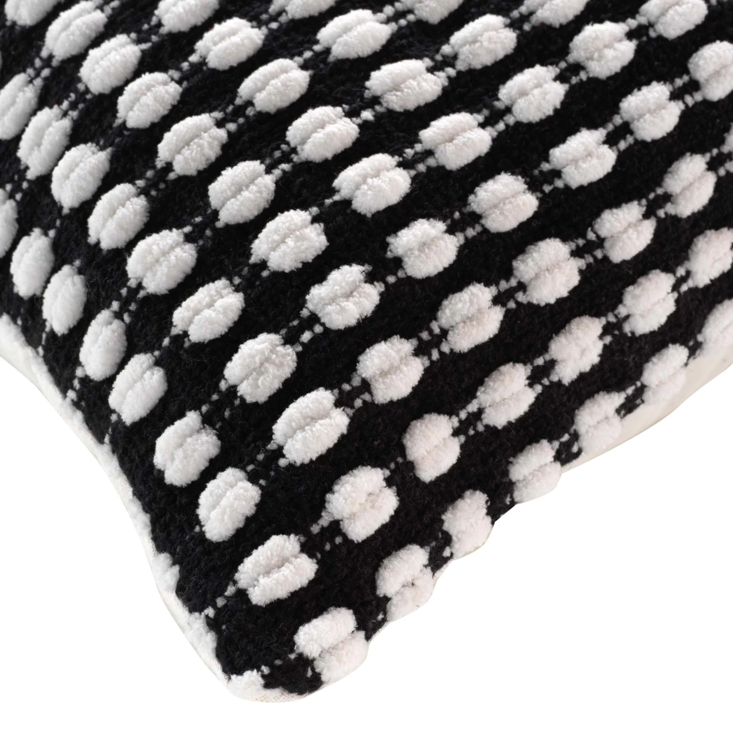 Housse de coussin carrée coton (40 cm) Greta Noire Housse De Coussin Carrée Coton (40 Cm) Greta Noire -Eminza housse de coussin encart 40 x 40 cm coton fils chenille greta noir 130396 1690294669