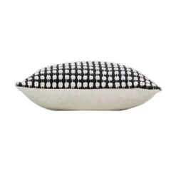 Housse De Coussin Carrée Coton (40 Cm) Greta Noire 3 Housse De Coussin Carrée Coton (40 Cm) Greta Noire -Eminza housse de coussin encart 40 x 40 cm coton fils chenille greta noir 130396 1690294681
