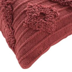 Housse De Coussin Carrée Coton (40 Cm) Zelie Terracotta -Eminza housse de coussin encart 40 x 40 cm coton tufte zelie terracotta 130403 1690292460