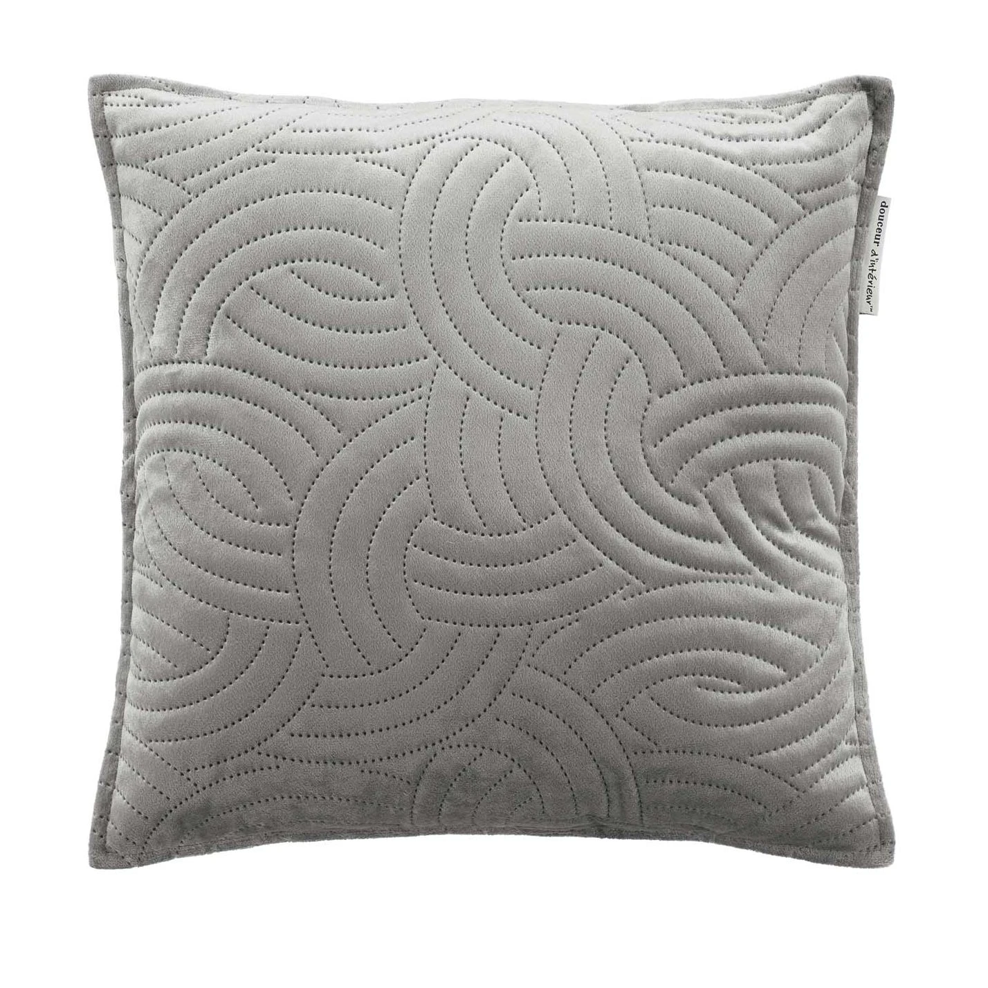 Housse de coussin carrée velours (40 cm) Solange Grise Housse De Coussin Carrée Velours (40 Cm) Solange Grise -Eminza housse de coussin encart 40 x 40 cm velours uni solange gris 130381 1690355813