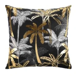 Housse De Coussin Carrée (60 Cm) Feanor Noire