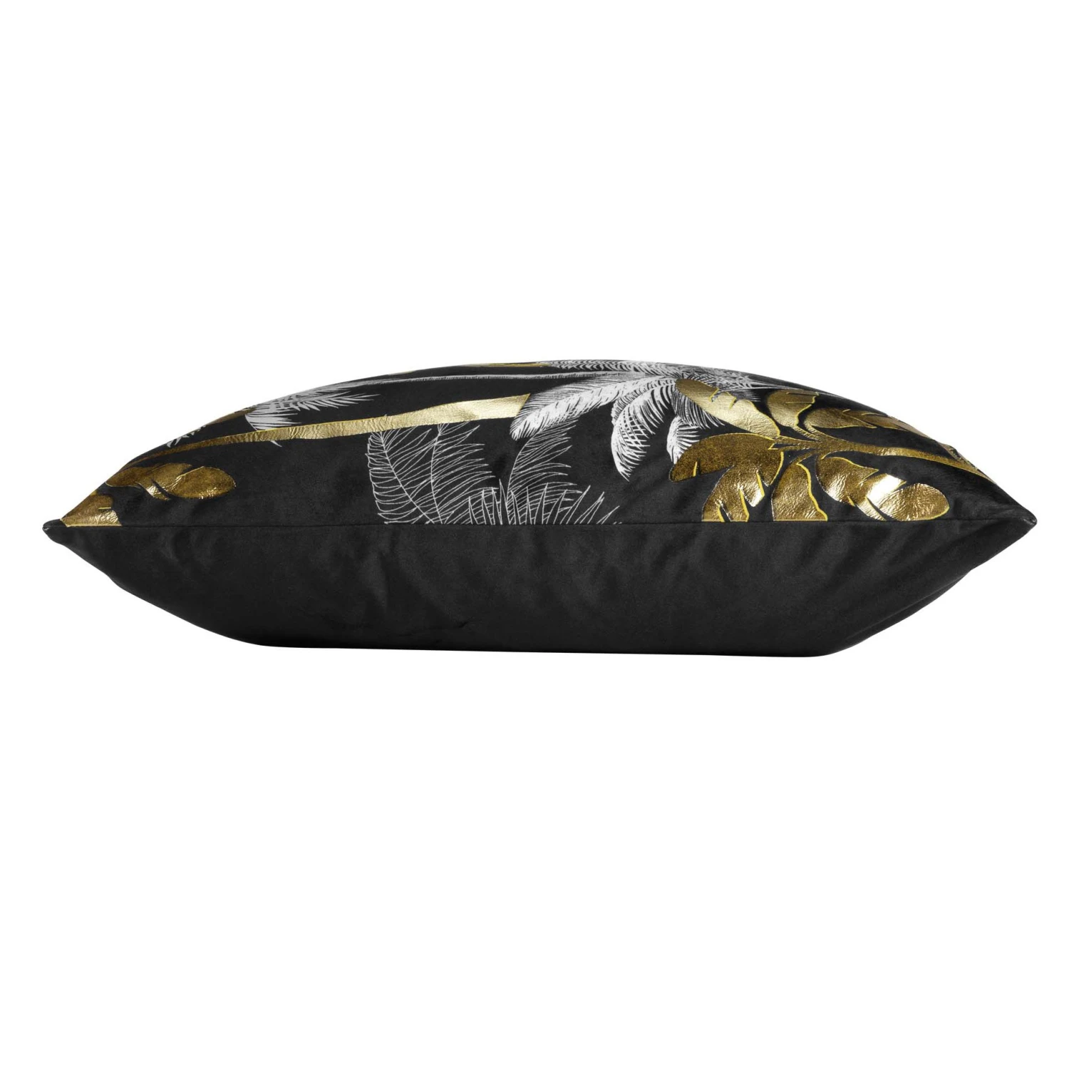 Housse de coussin carrée (60 cm) Feanor Noire Housse De Coussin Carrée (60 Cm) Feanor Noire -Eminza housse de coussin encart 60 x 60 cm velours imprime or feanor des place 113402 1642408794