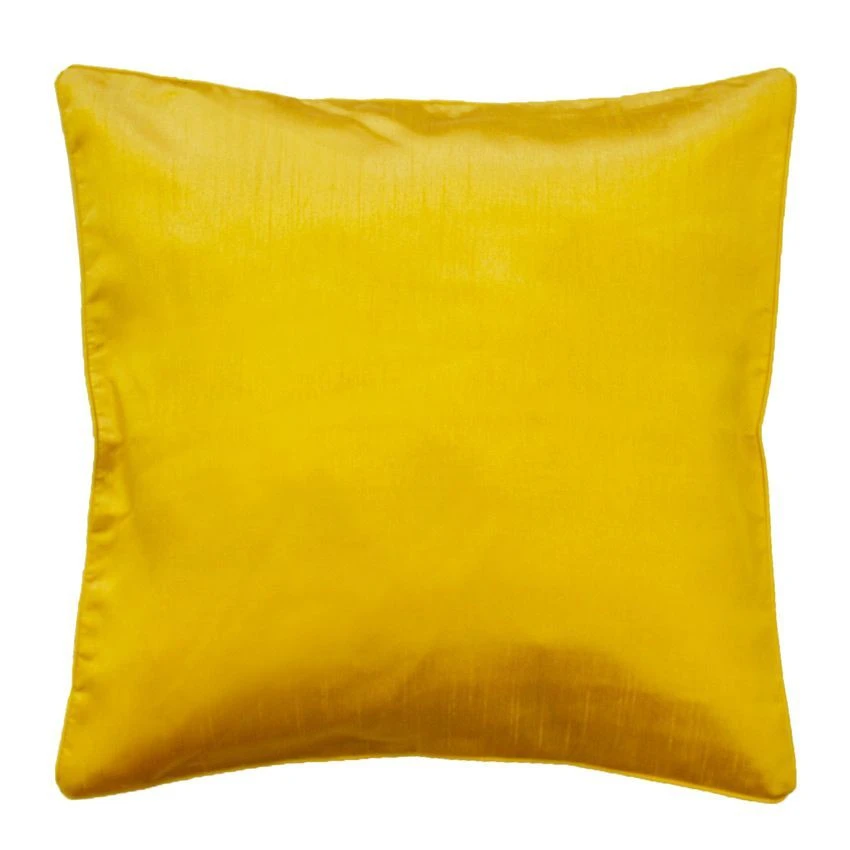 Housse de coussin carrée (40 cm) Shantung Shana Jaune Moutarde Housse De Coussin Carrée (40 Cm) Shantung Shana Jaune Moutarde -Eminza housse de coussin shantung shana moutarde 48568