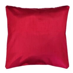 Housse De Coussin Carrée (40 Cm) Shantung Shana Rouge
