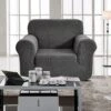 Housse De Fauteuil Extensible Prisca Gris Acier