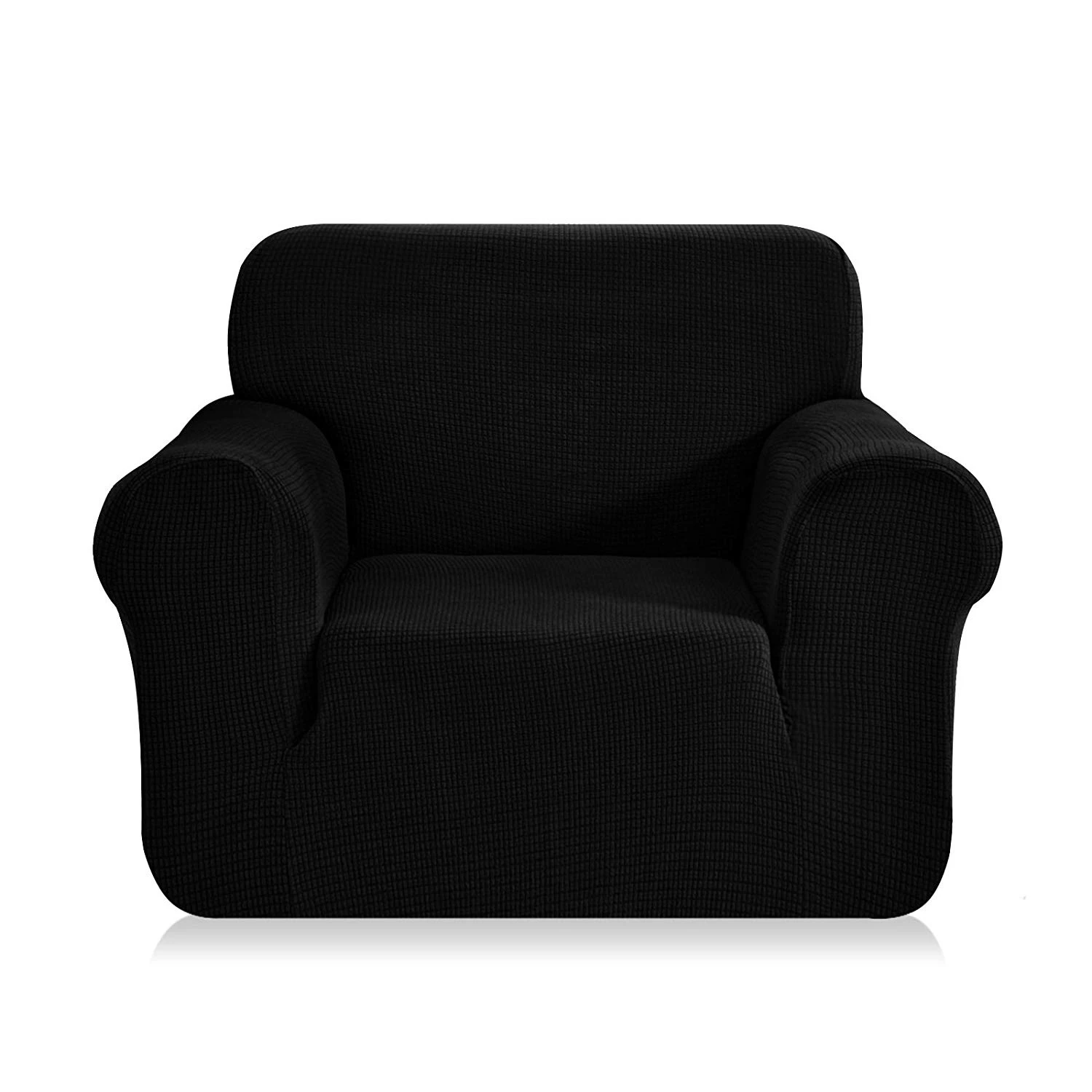Housse de fauteuil extensible Prisca Noir ébène Housse De Fauteuil Extensible Prisca Noir ébène -Eminza housse pour fauteuil ebene 70099 2
