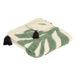 Jeté De Lit Coton (130 X 180 Cm) Cosy Vert