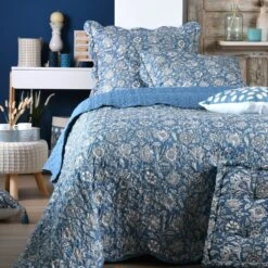 Couvre-lit Et Taies D'oreiller (240 X 220 Cm) Julianne Bleu